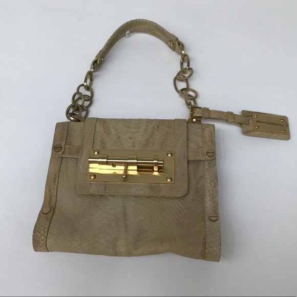 Pre-Owned Alesisuospinu” Cream lLeather Handbag - Picture 1 of 3